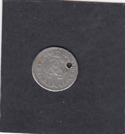 Beschrijving: 3 Pence CHARLES II  Log